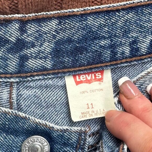 Vintage Levi’s High Waisted Tapered Leg Jeans – Size 11 Made in the USA from 100 - Picture 4 of 6
